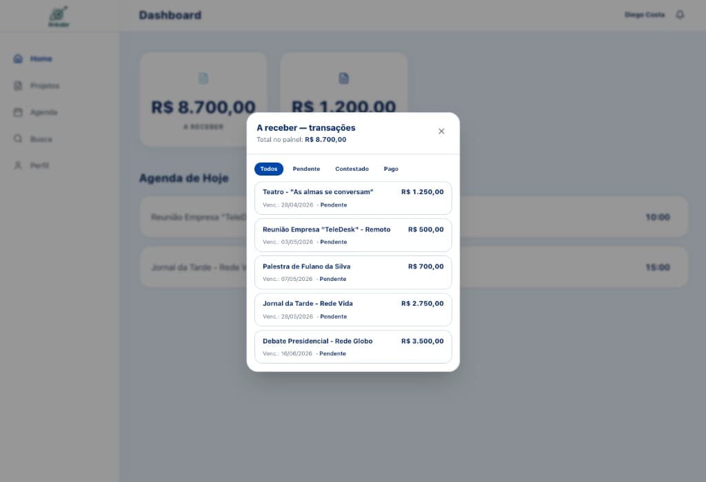 Honorário e pagamento transparentes
